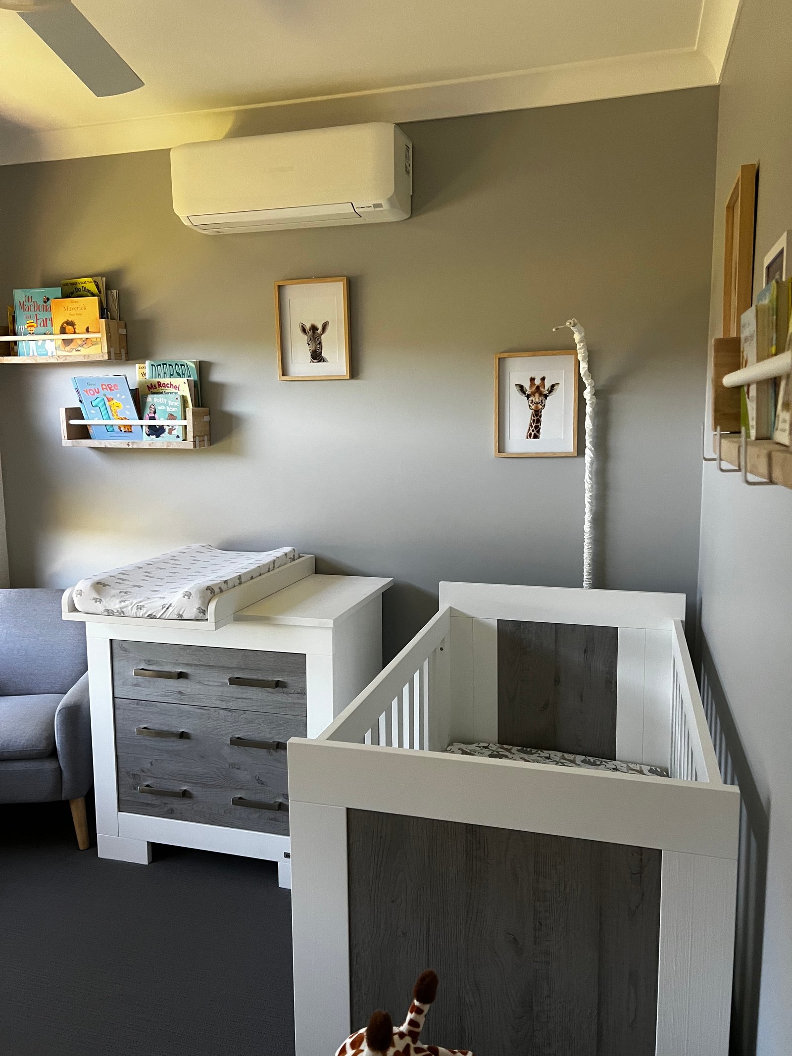 Indoor wall mounted split-system air conditioner